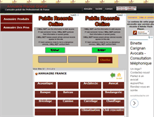 Tablet Screenshot of annuaire-france-gratuit.com